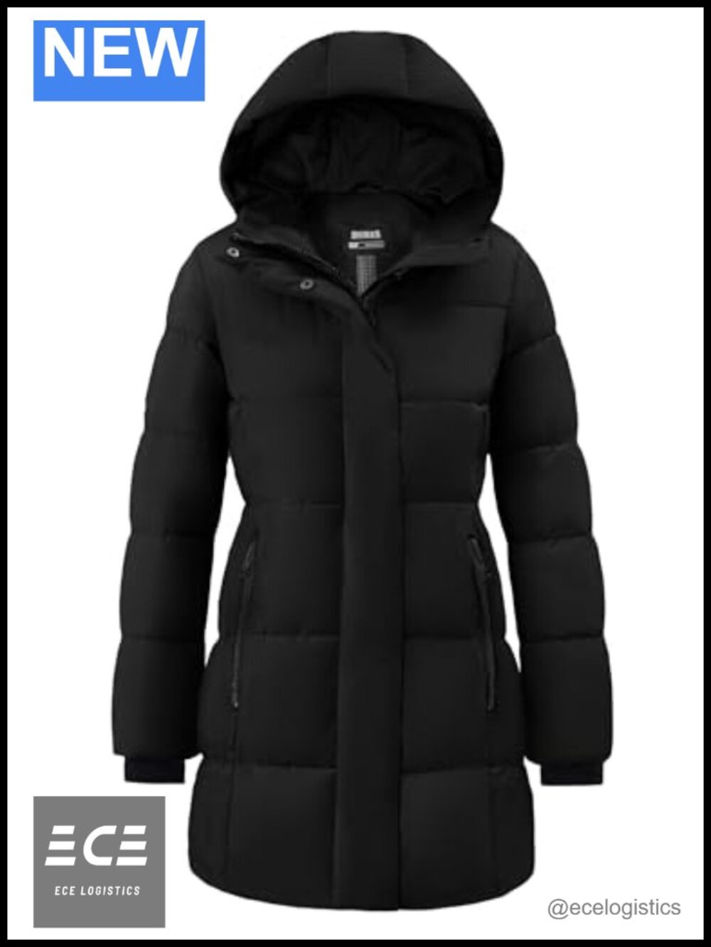 Women's Waterproof Warm Winter Long Puffer Jacket Hooded Parka